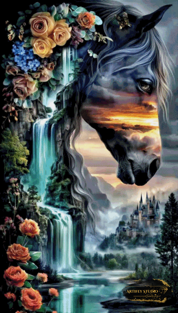 Dream Horse by Artifey 80x140 mit 320 Farben - Artifey Studio