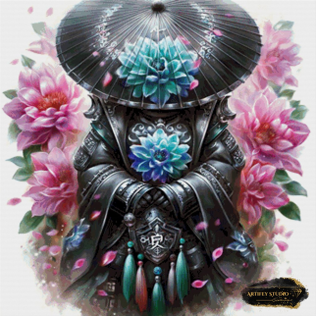 Hütter der Blumen by Mirael 80x80 mit 250 Farben - Artifey Studio