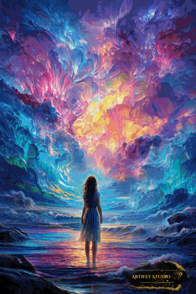 Child of the Storm by Mirael 80x120 mit 260 Farben - Artifey Studio