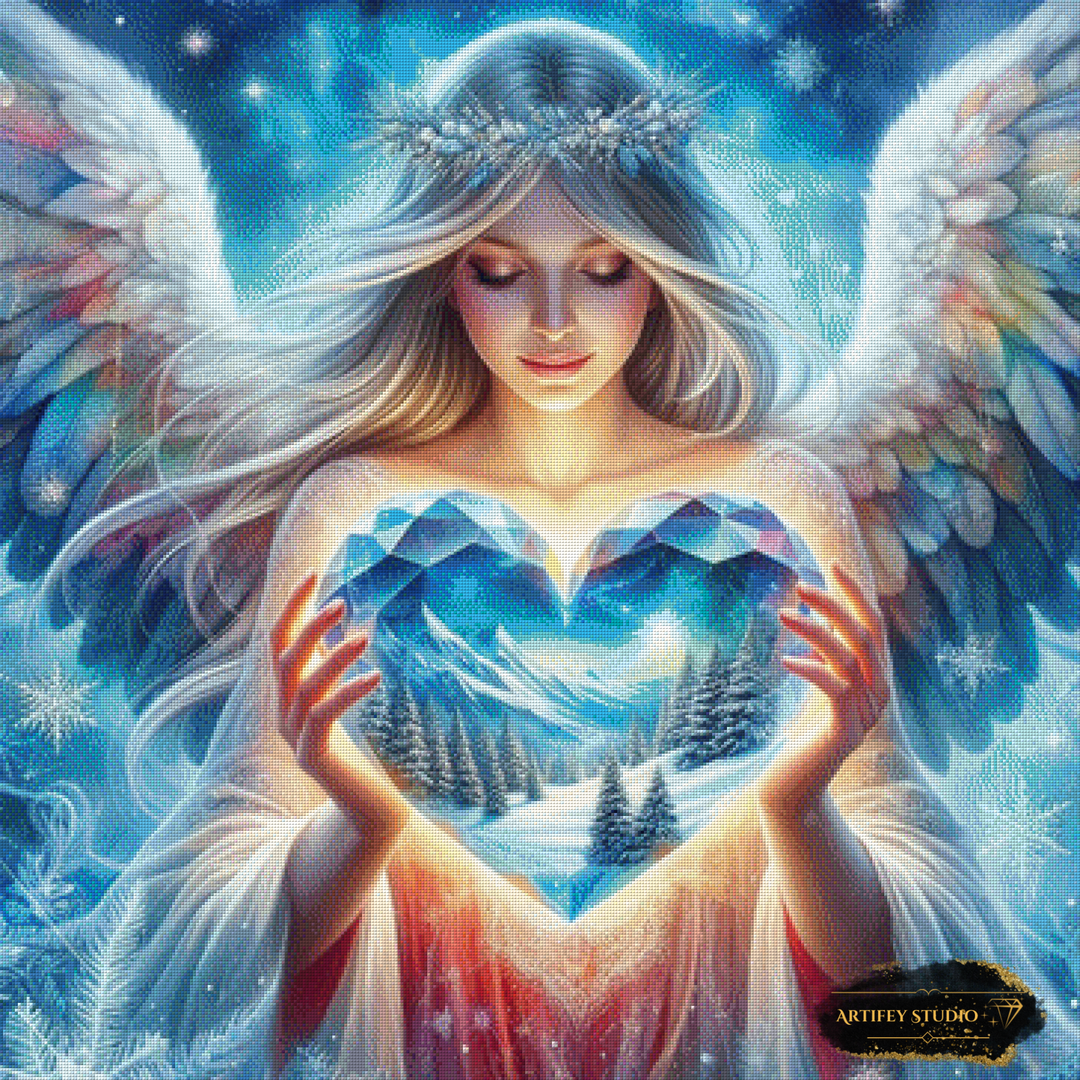 Winter Angel by Artifey 90x90 mit 260 Farben - Artifey Studio