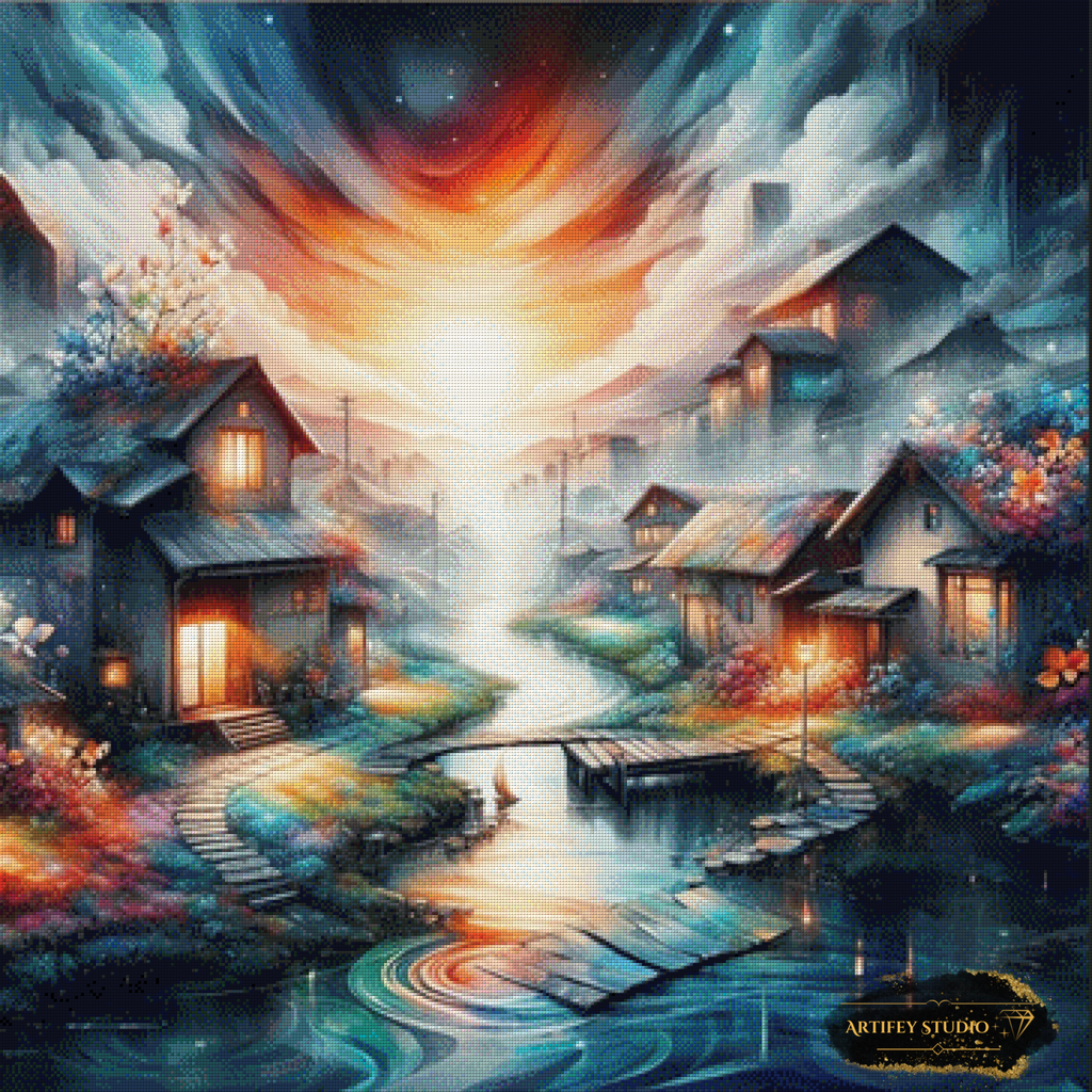 Night dreams by Artifey 90x90 mit 290 Farben - Artifey Studio