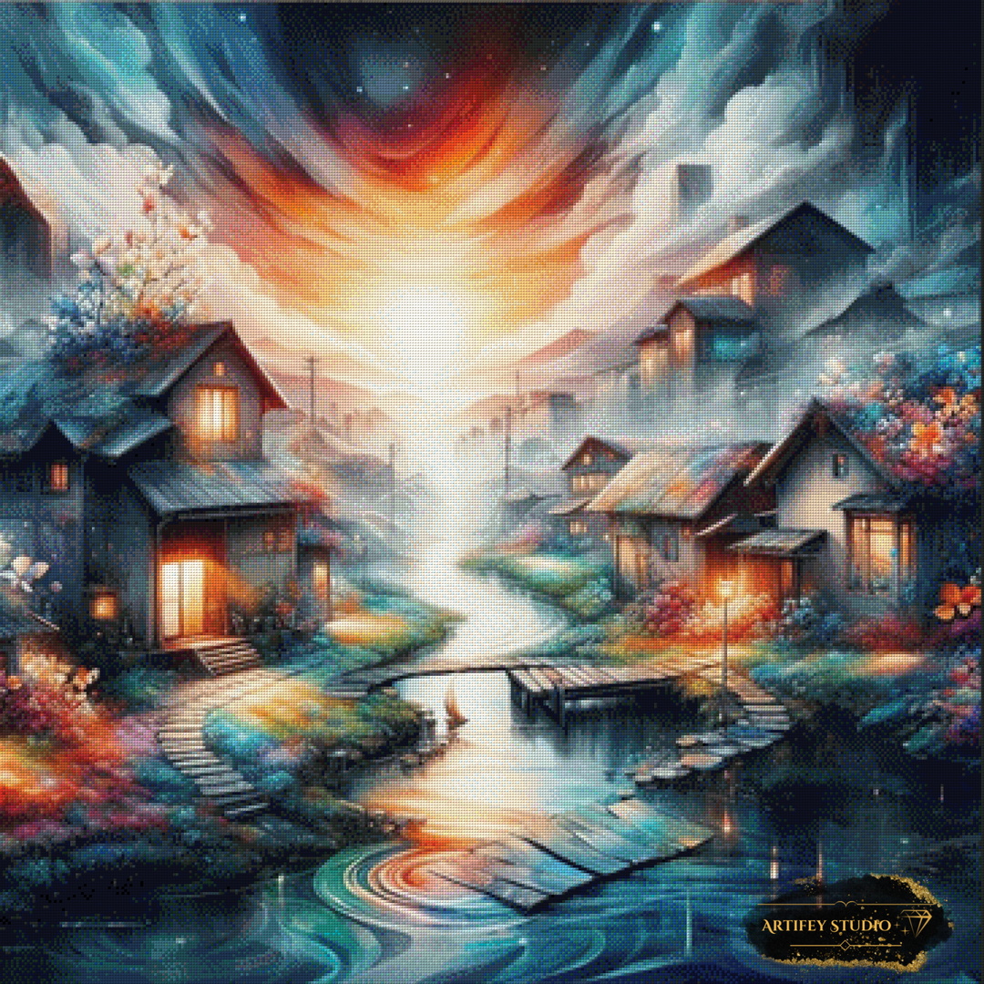 Night dreams by Artifey 90x90 mit 290 Farben - Artifey Studio