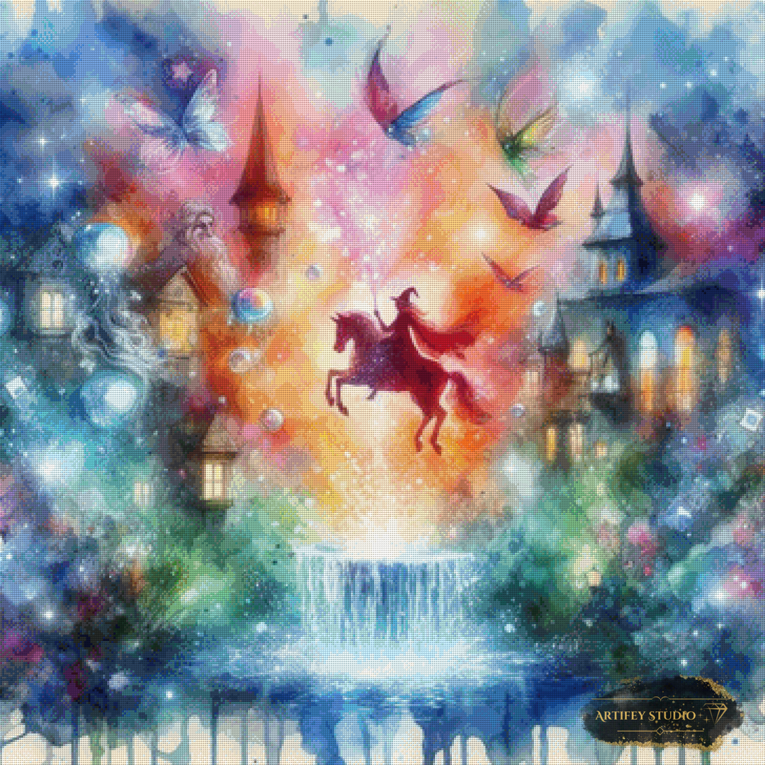 The spellbound Skyline by Artifey 90x90 mit 330 Farben - Artifey Studio