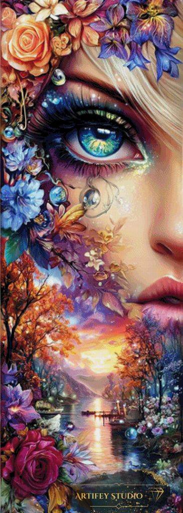The eye of creation by Artifey 50x140 mit 350 Farben - Artifey Studio