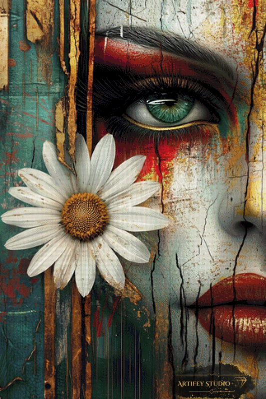 Fragmente by Salzkatze 80x120 mit 220 Farben