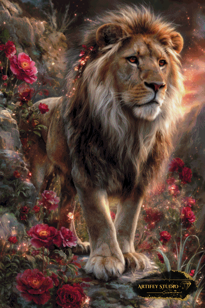Lion´s Kingdom by Artifey 80x120 mit 190 Farben - Artifey Studio