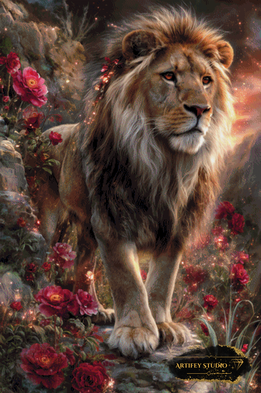 Lion´s Kingdom by Artifey 80x120 mit 190 Farben - Artifey Studio