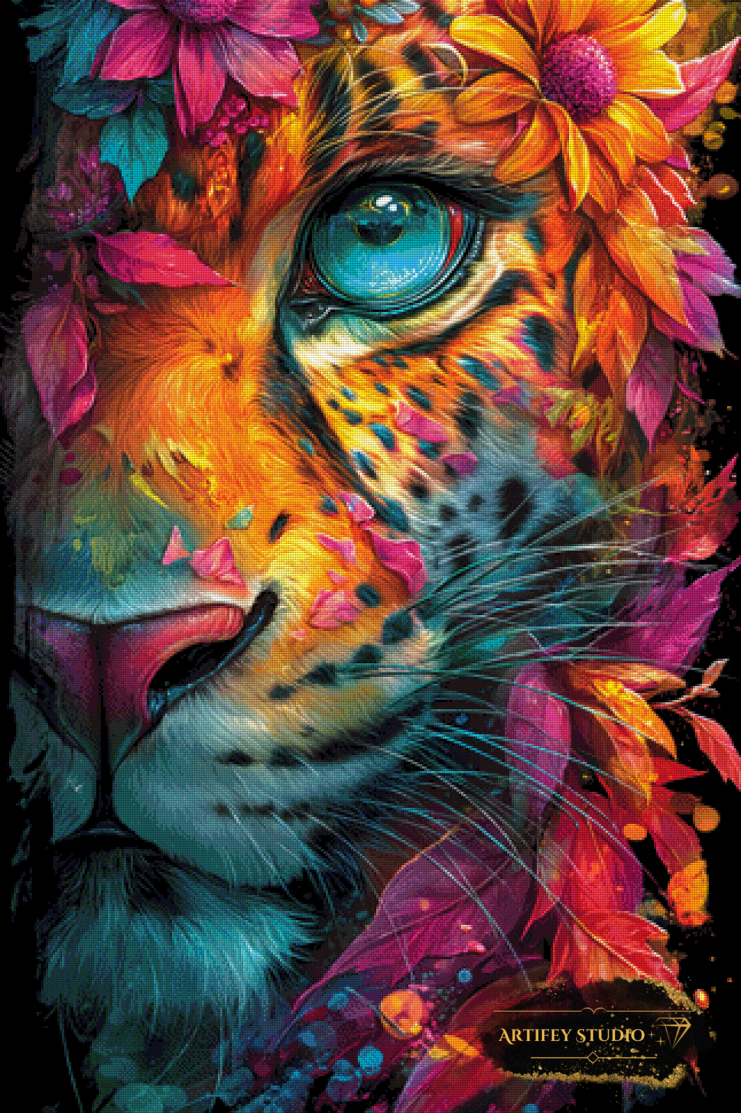Die Seele des Dschungels by Artifey 80x120 mit 360 Farben - Artifey Studio