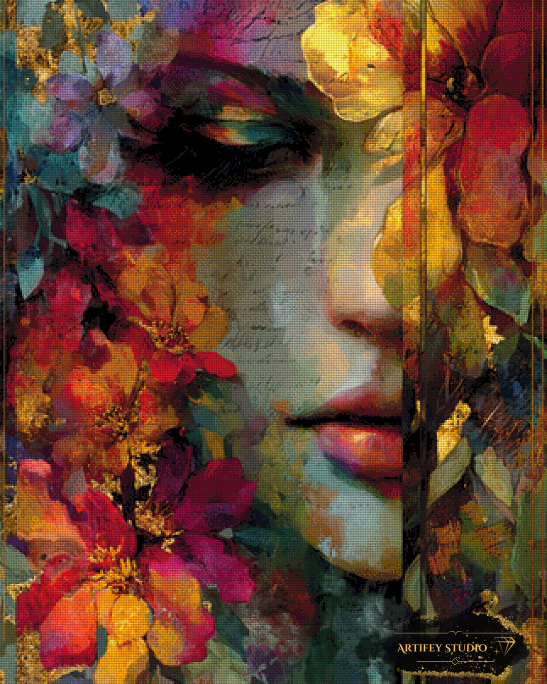 Read me by Mirael 80x100 mit 250 Farben - Artifey Studio