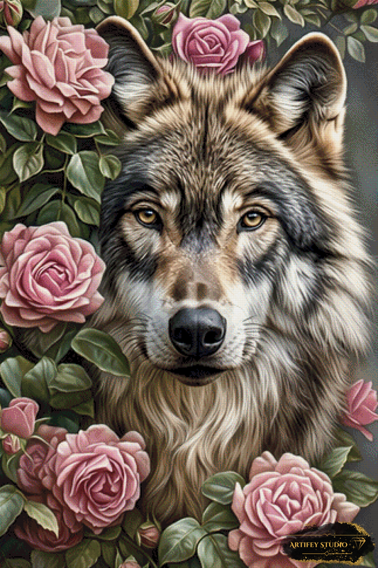 Rosenwolf by Artifey 80x120 mit 170 Farben