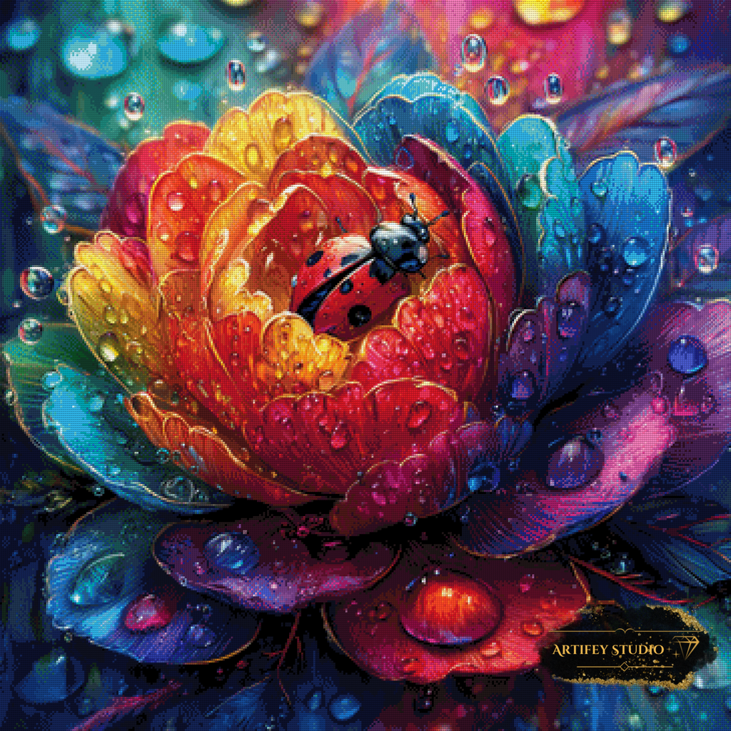 Käferpoesie by Artifey 90x90 mit 380 Farben - Artifey Studio