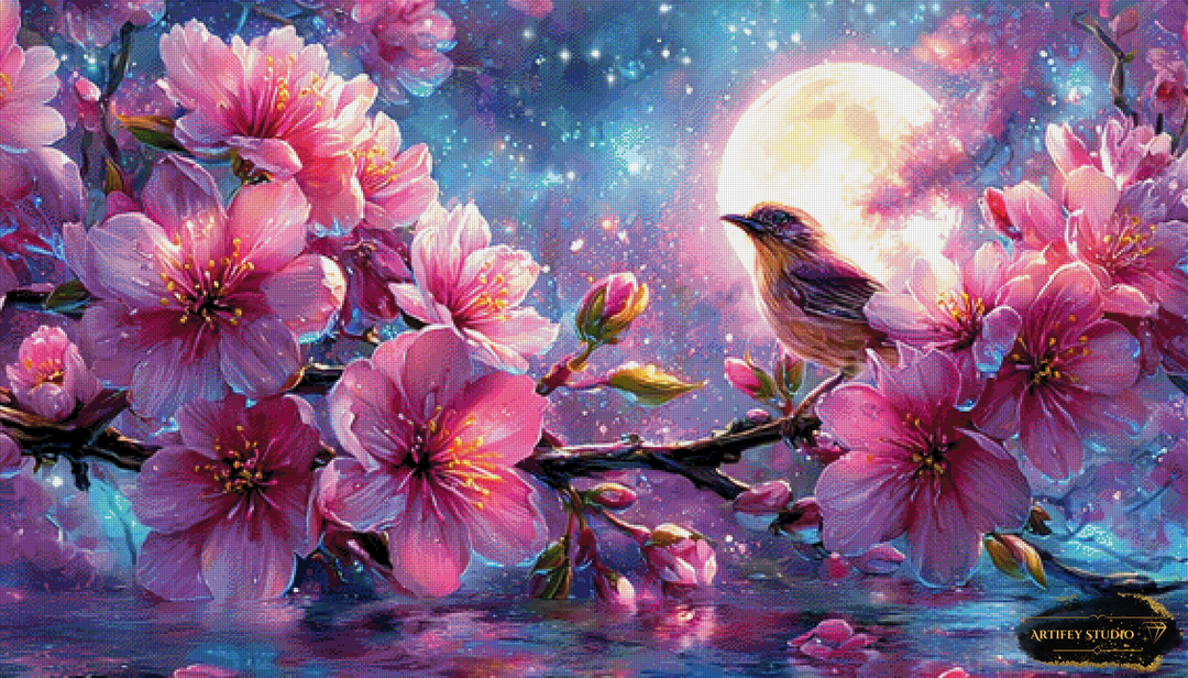 Ein Lied unter der Sakura by Artifey 140x80 mit 310 Farben - Artifey Studio