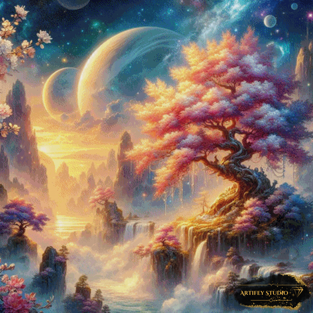 Cherry Moon by Artifey 100x100 mit 270 Farben - Artifey Studio
