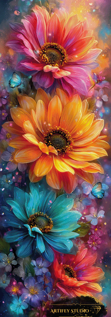 Blütenorakel by Artifey 60x170 mit 330 Farben - Artifey Studio