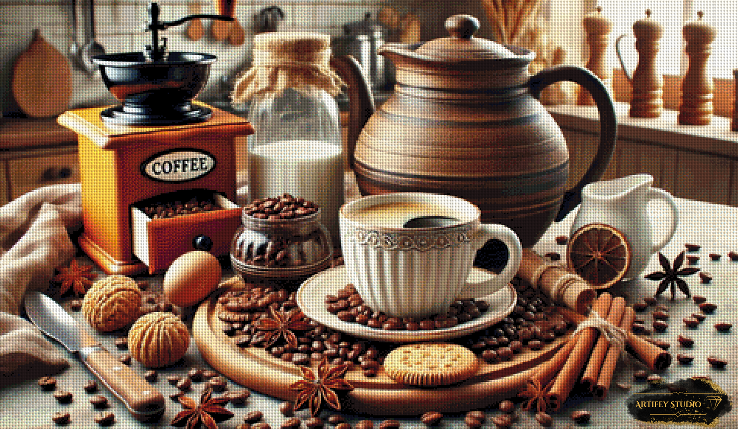 Coffee time by Diynamite 120x70 mit 190 Farben