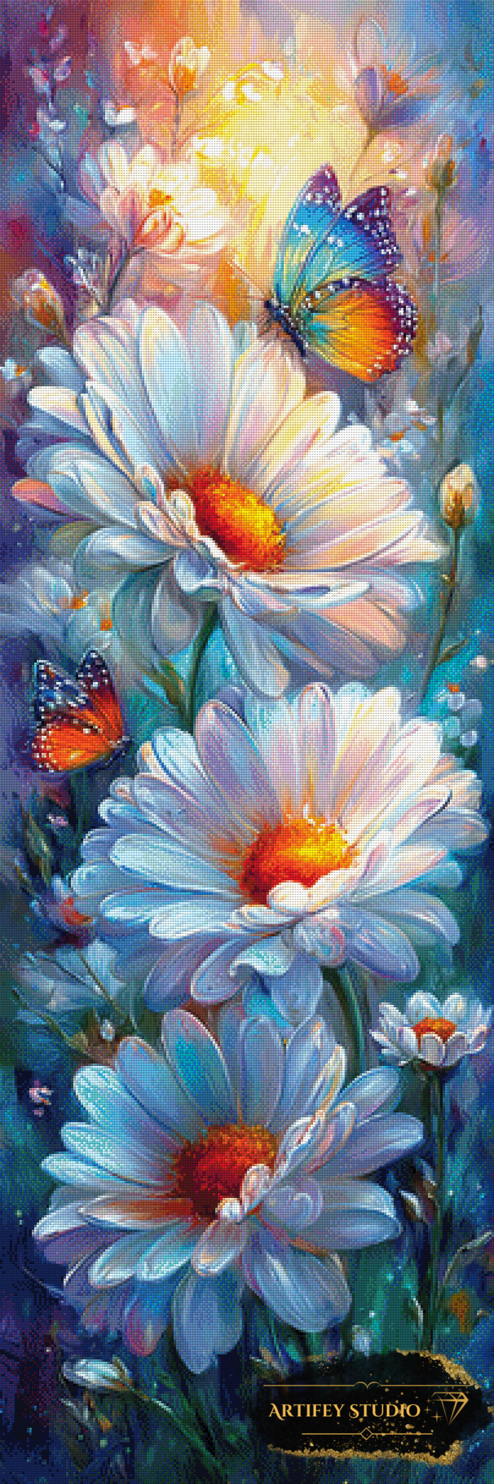 Weiße Blüten by Artifey 50x150 mit 360 Farben