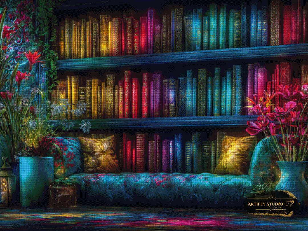Die Leseecke by Morrigan 120x90 mit 260 Farben - Artifey Studio