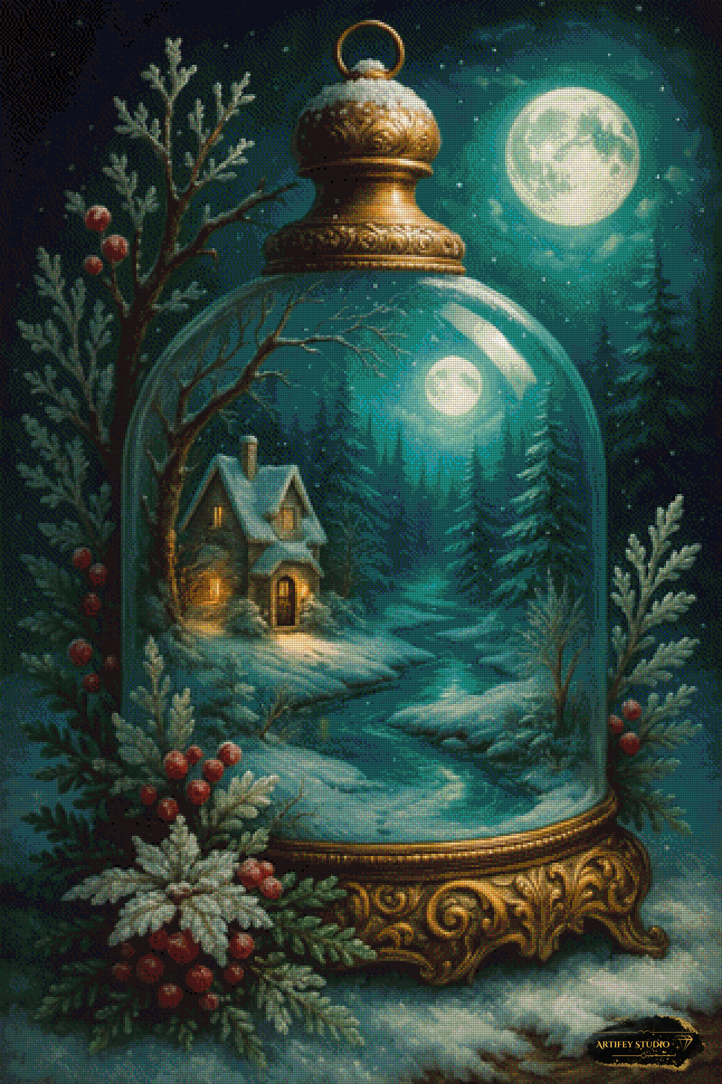 Winter‘s Whisper by Morriora 80x110 mit 170 Farben