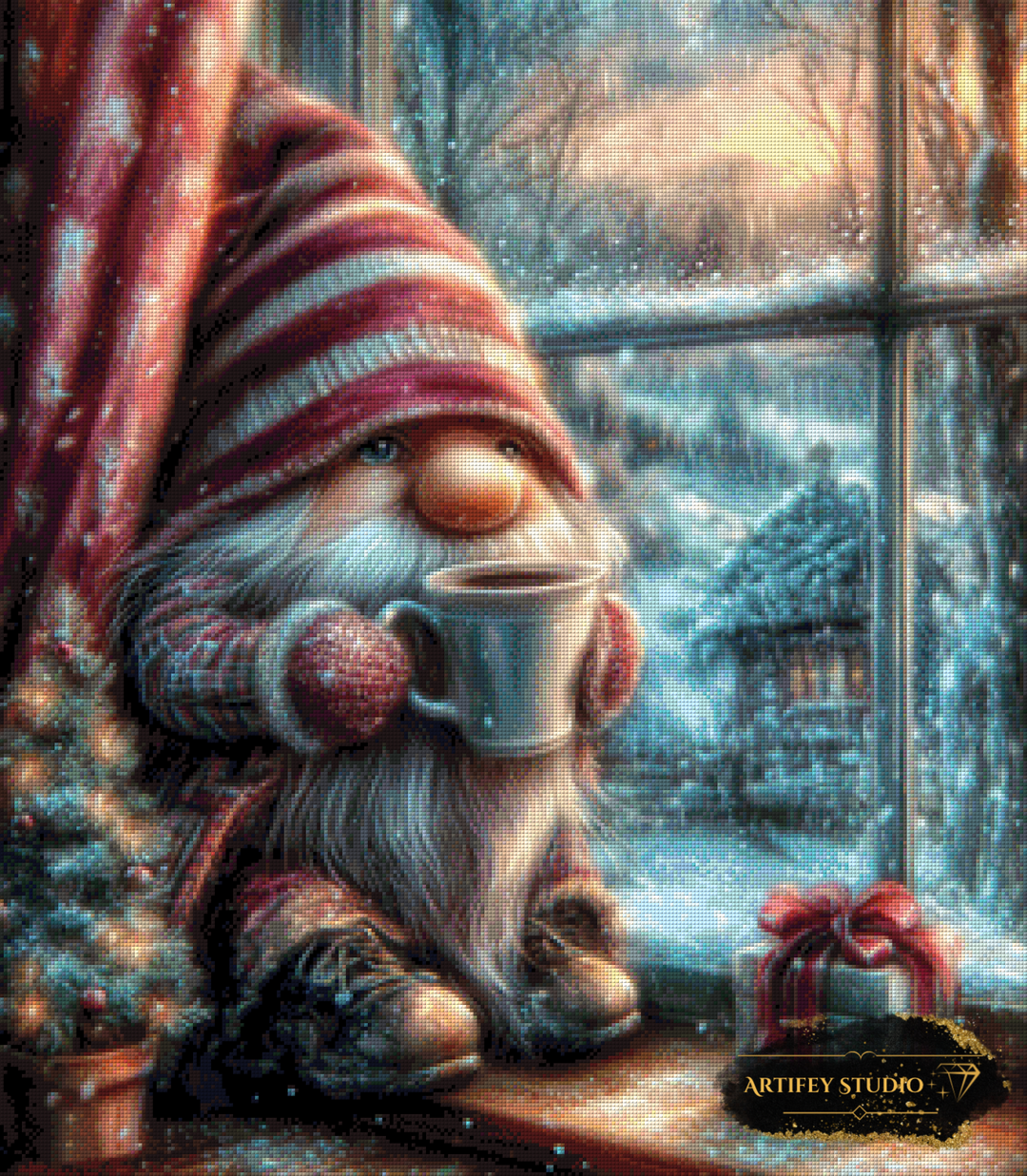 Relax Gnome by LaViie 70x80 mit 200 Farben - Artifey Studio