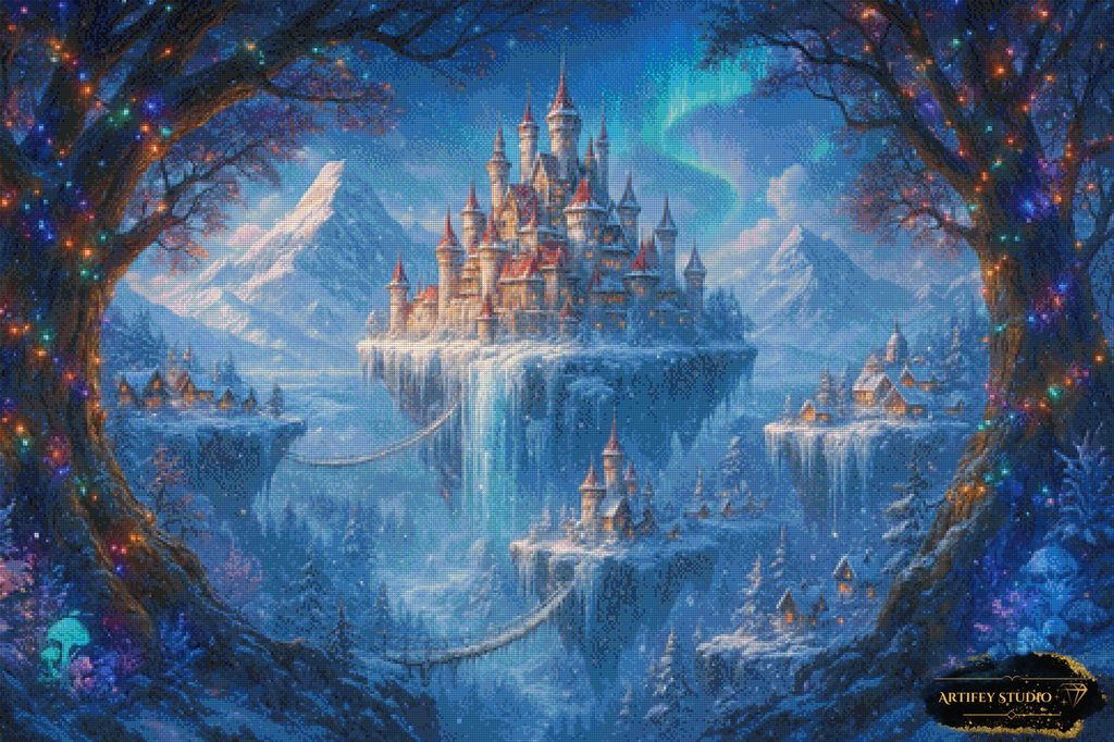 Frozen Kingdom by Morriora 120x80 mit 190 Farben - Artifey Studio