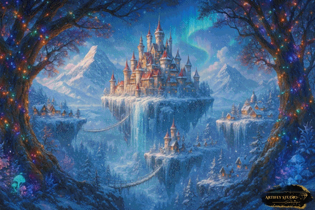Frozen Kingdom by Morriora 120x80 mit 190 Farben - Artifey Studio