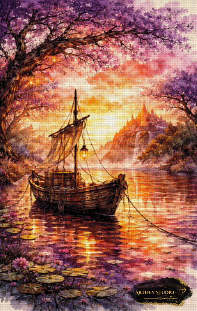 Twilight Harbor by Pixxchicks 70x110 mit 220 Farben