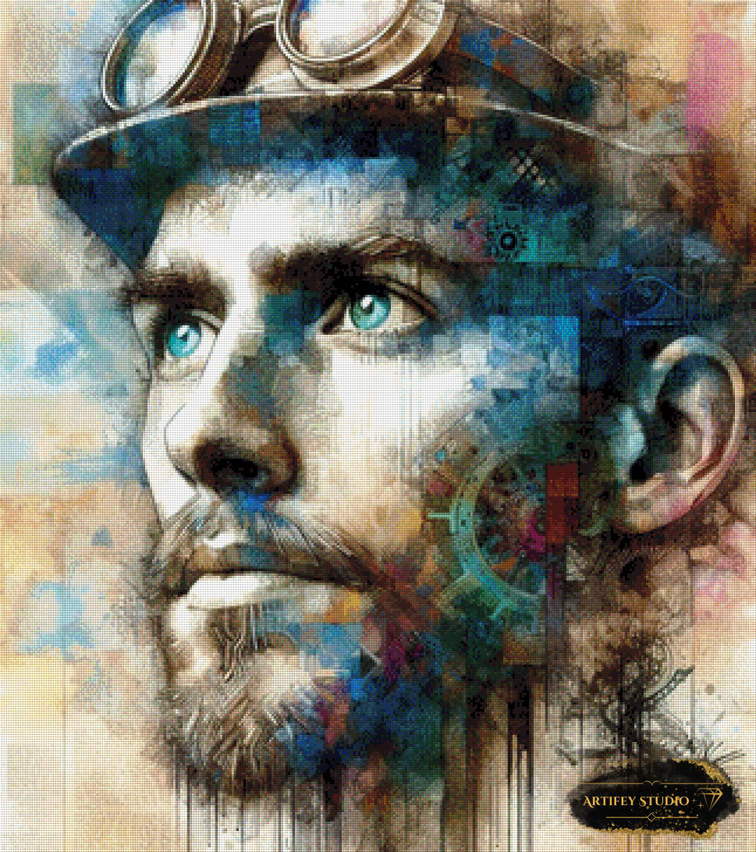El viajero del tiempo de MAD 80x90 con 230 colores