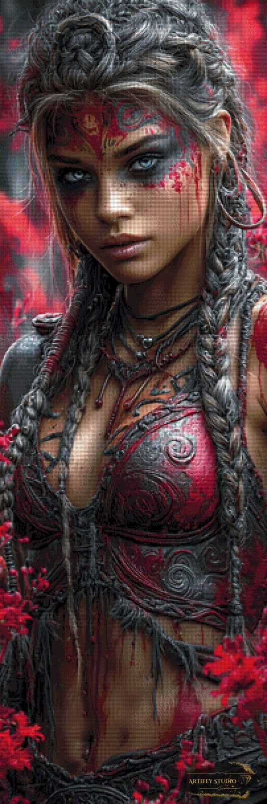 Freydis Rotglanz by Artifey 50x150 mit 190 Farben