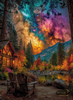 Cosmic Harmony by Morrigan 80x110 mit 260 Farben