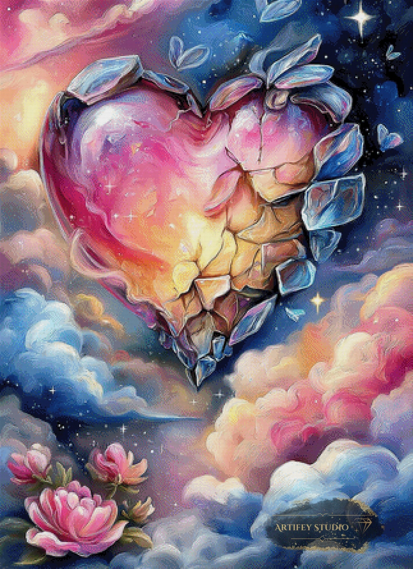 Heart of Glass by Mirael 80x110 mit 320 Farben