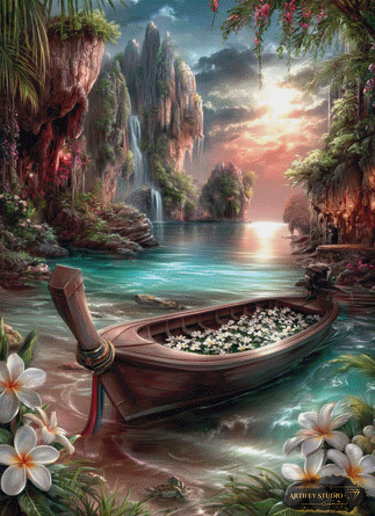 Bootsfahrt ins Licht by LaViie 80x110 mit 260 Farben