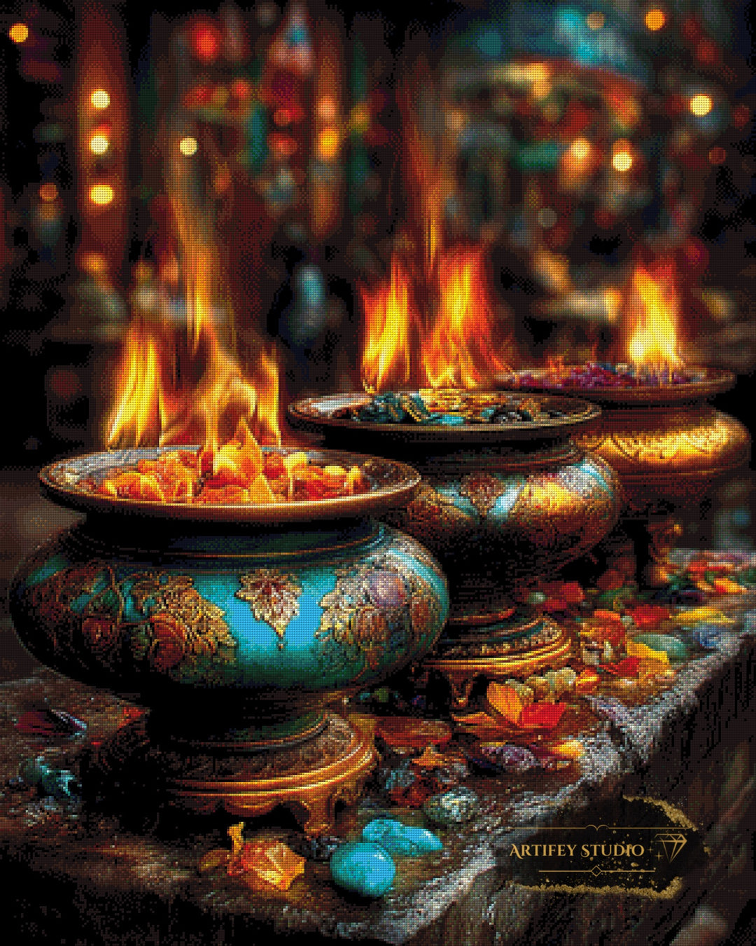 Infinite Shimmer by Skyler 80x100 mit 230 Farben - Artifey Studio