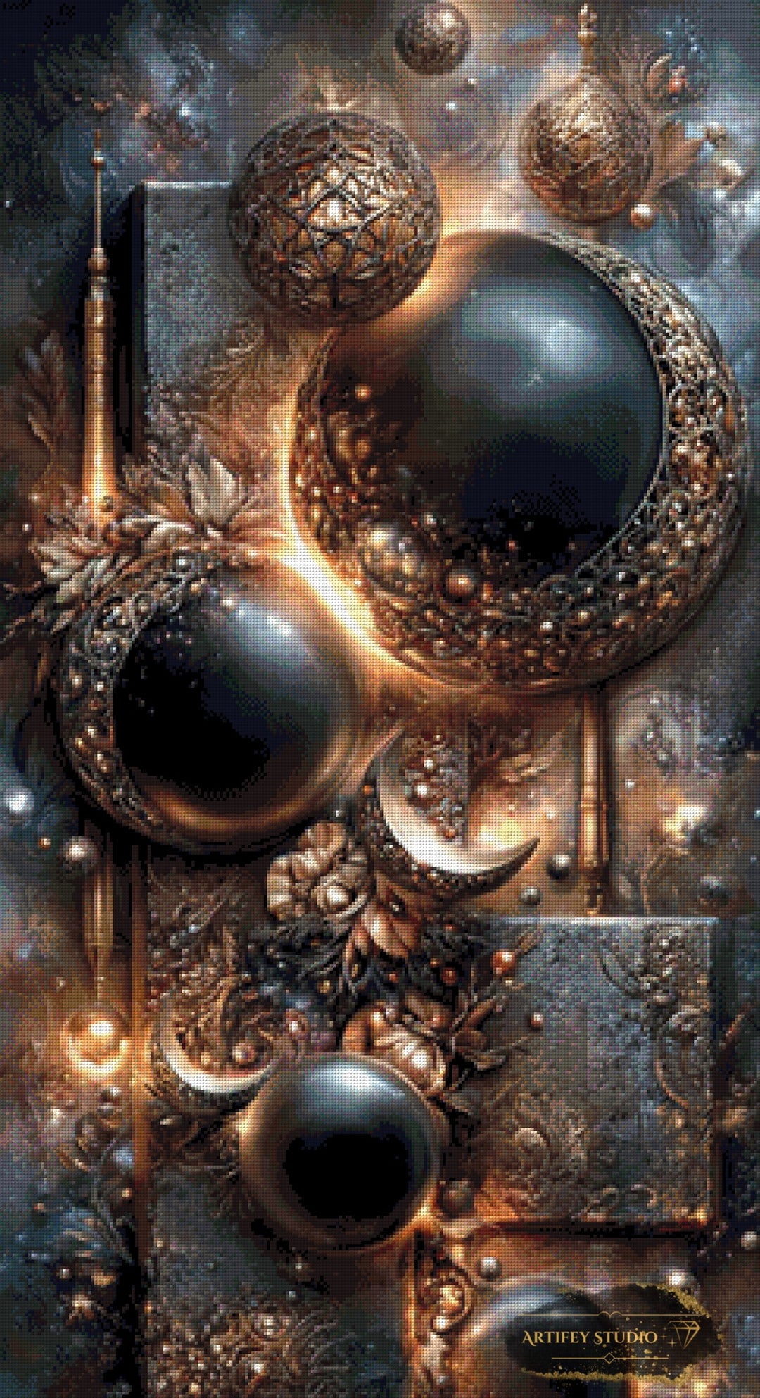 Ornamente der Galaxie by LaViie 60x110 mit 150 Farben - Artifey Studio