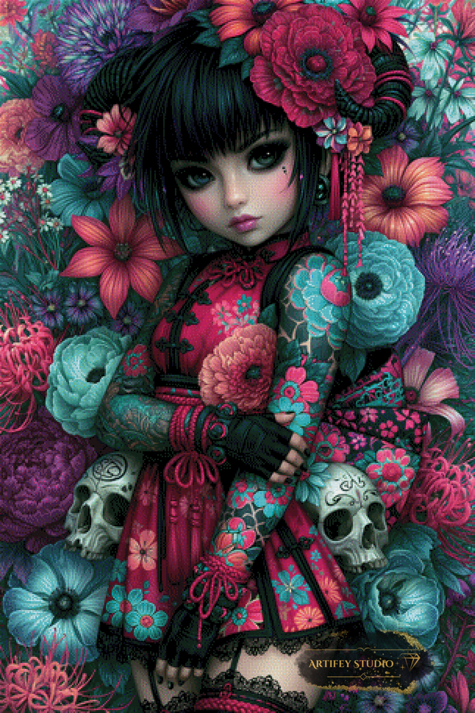 Flower Girl de Lexxa 80x120 con 255 colores