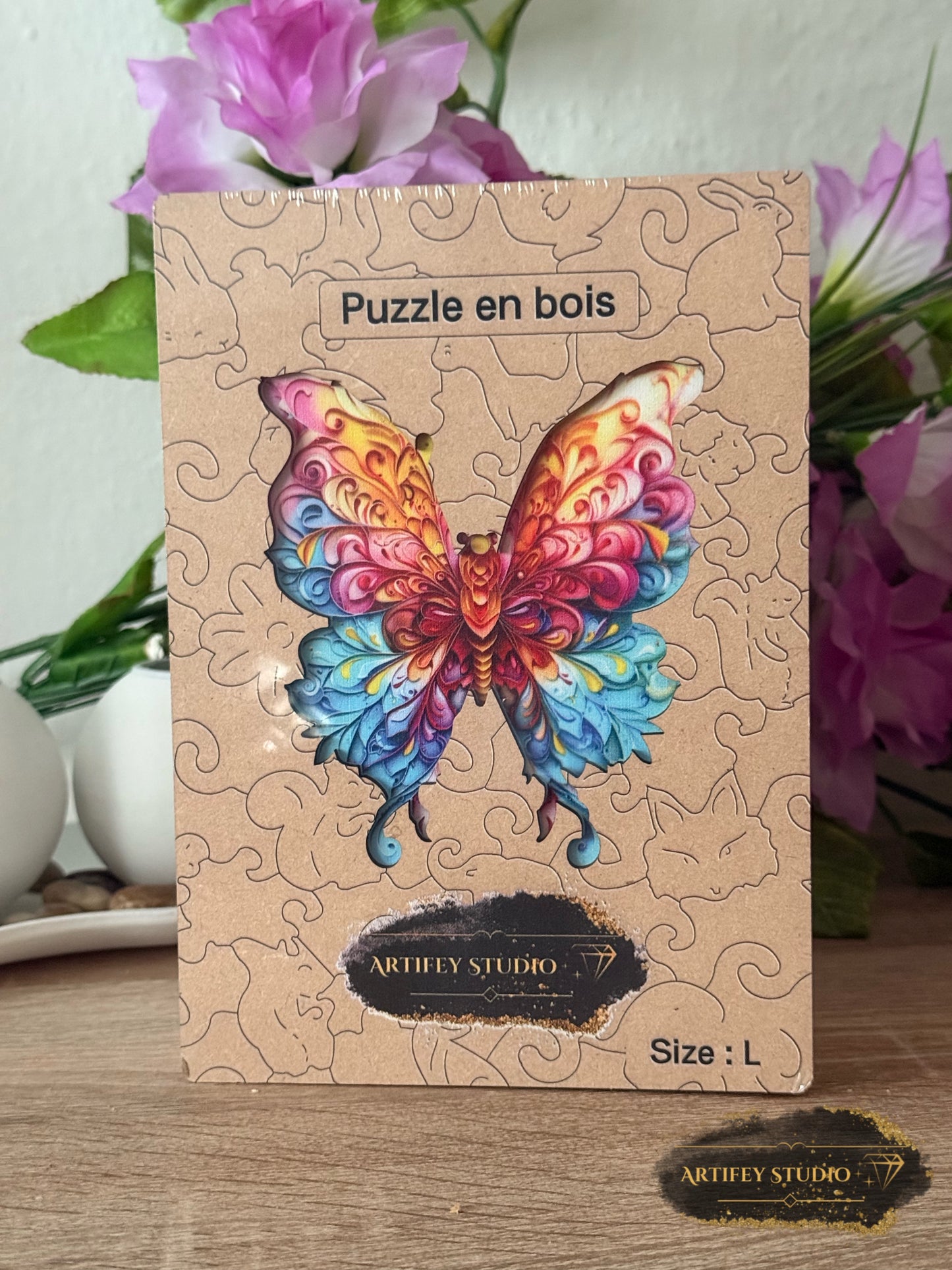 Holzpuzzle- Schmetterling