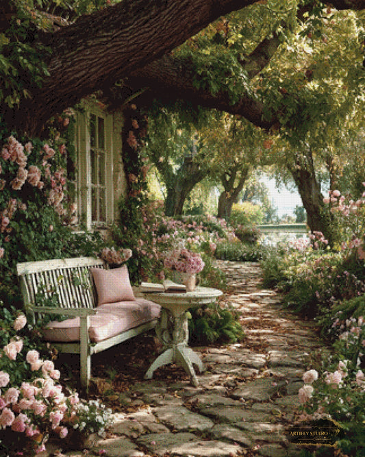 Rosengarten by Morrigan 80x100 mit 150 Farben