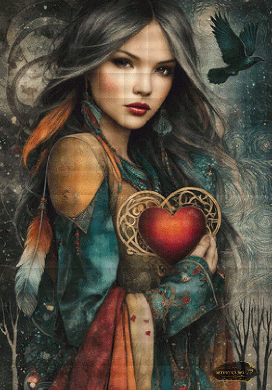 My Heart by Kaida 70x100 mit 160 Farben