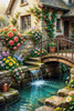 The Quiet Garden Corner by MAD 80x120 with 350 Colors