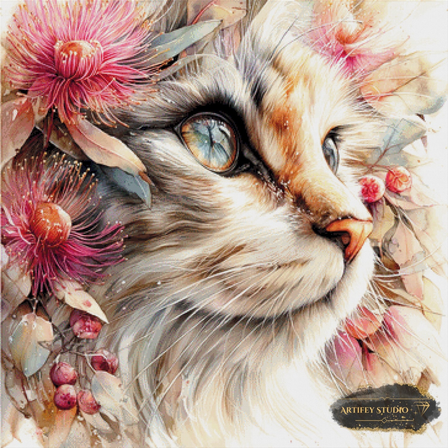 Kitty by Artifey 90x90 mit 250 Farben