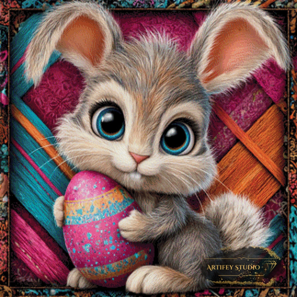Oster Bunny by Lexxa 80x80 mit 260 Farben Artifey Studio