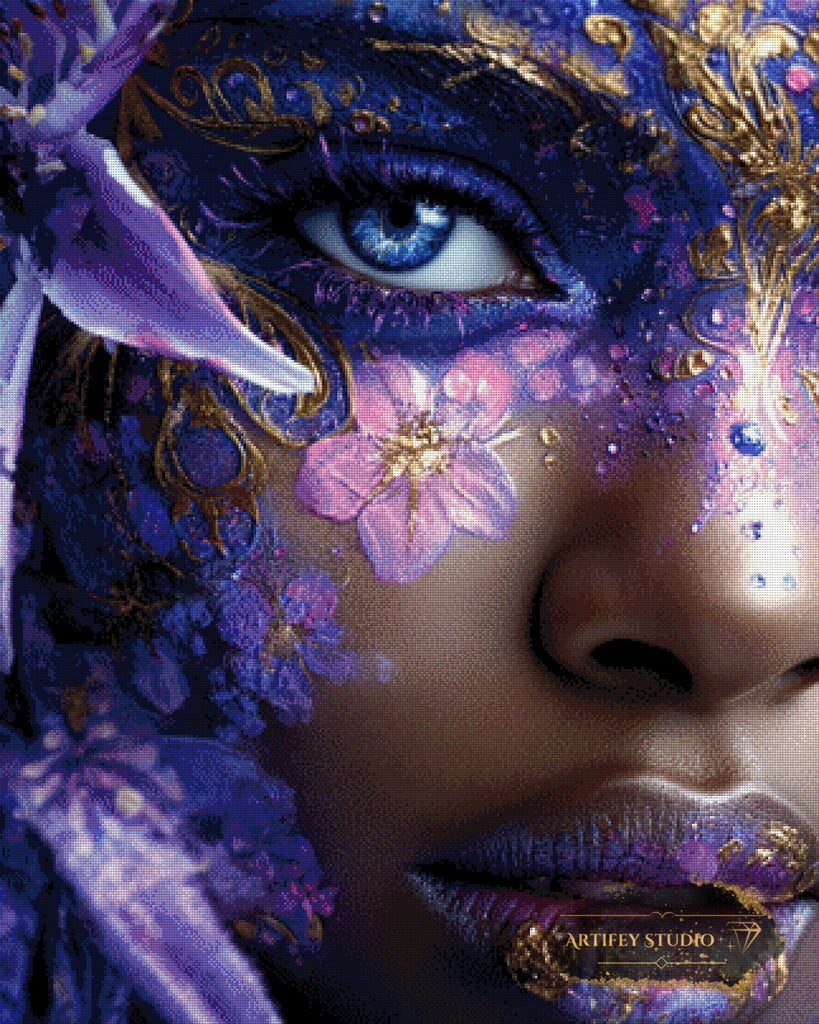 Amethyst-Königin by Artifey 80x100 mit 180 Farben Artifey Studio