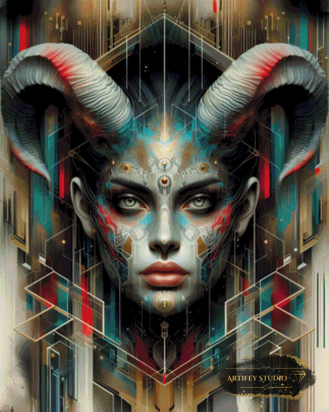 Aria by Morrigan 80x100 mit 200 Farben Artifey Studio