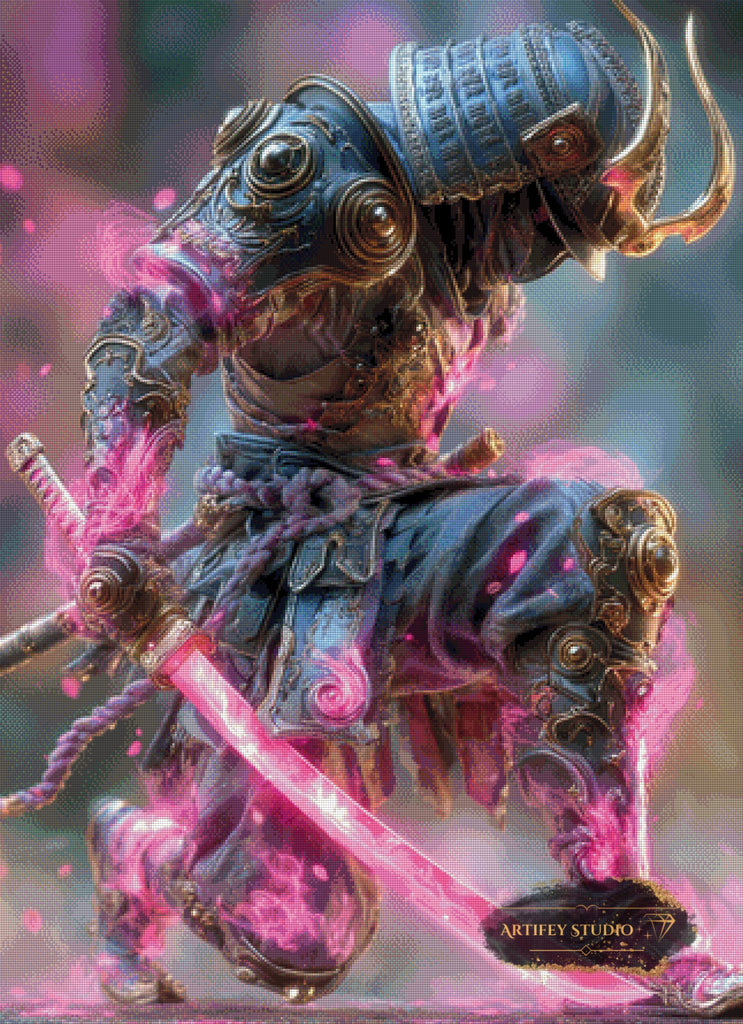 Neon Bushido by Artifey 80x110 mit 240 Farben - Artifey Studio