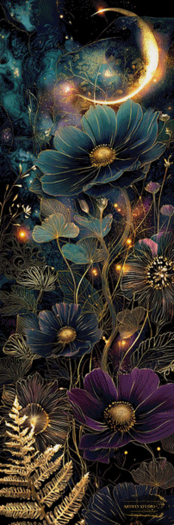 Gilded Mysticism by Morrigan 50x150 mit 190 Farben - Artifey Studio