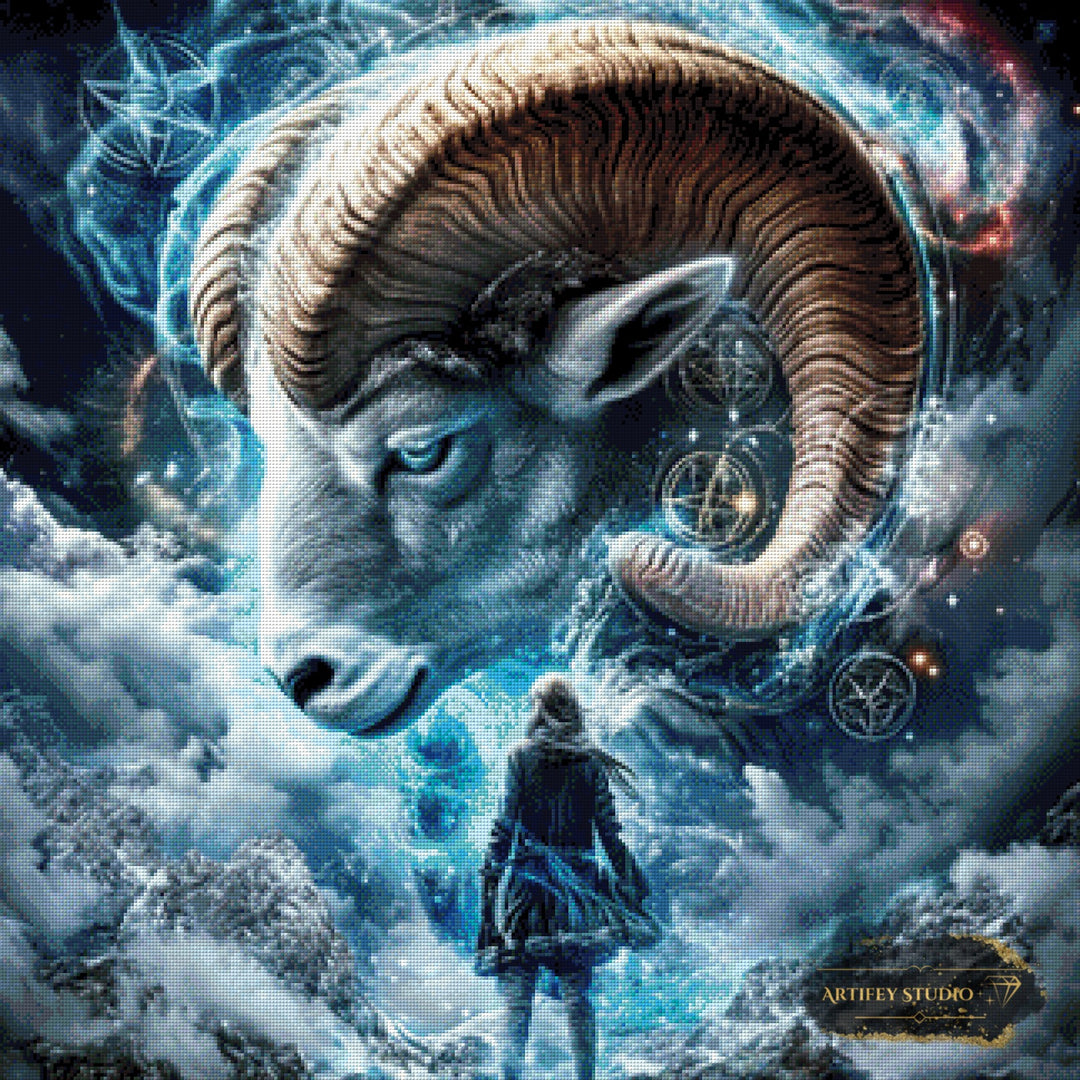 Summoning the Aries by Morrigan 80x80 mit 160 Farben - Artifey Studio