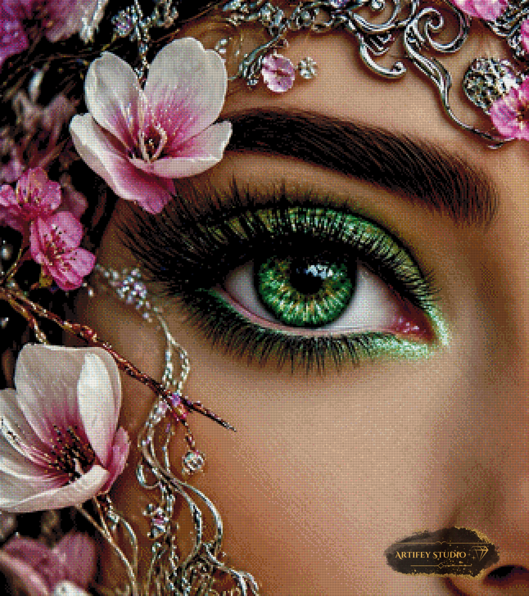 Blick der Dryade by Daye 80x90 mit 230 Farben