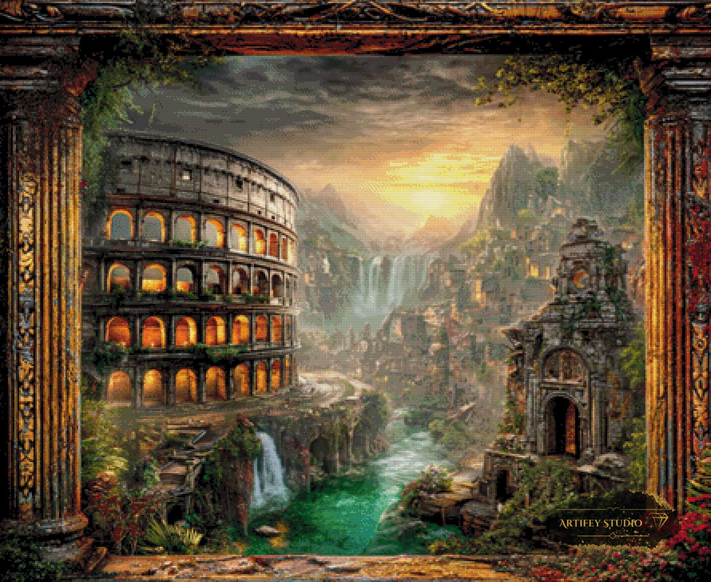 Widerhall der Ewigkeit by Morrigan 110x90 mit 220 Farben