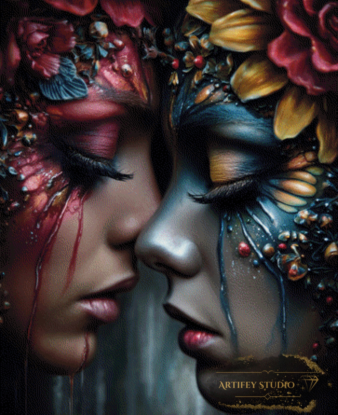 The acceptance by Skyler 90x110 mit 220 Farben - Artifey Studio