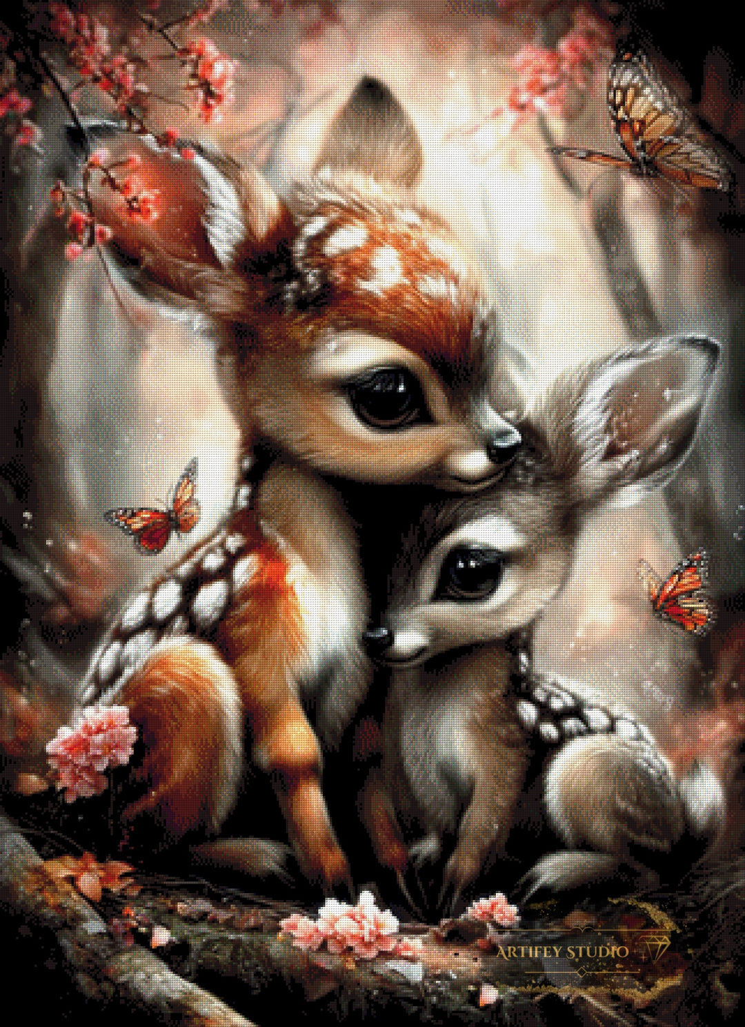 Kitz-Duo by LaViie 80x110 mit 210 Farben - Artifey Studio