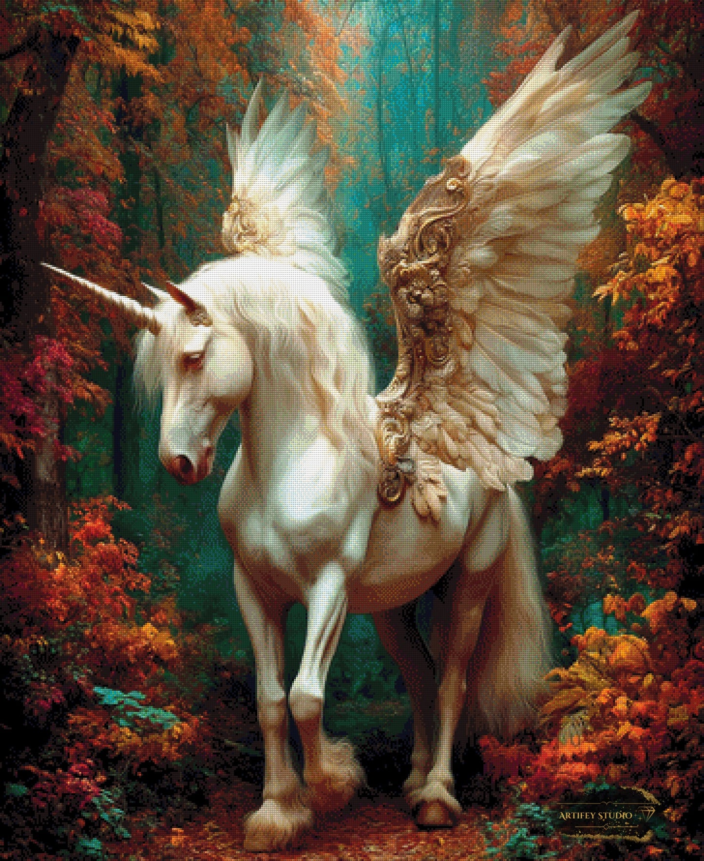 Schwingen der Poesie by Morrigan 90x110 mit 210 Farben